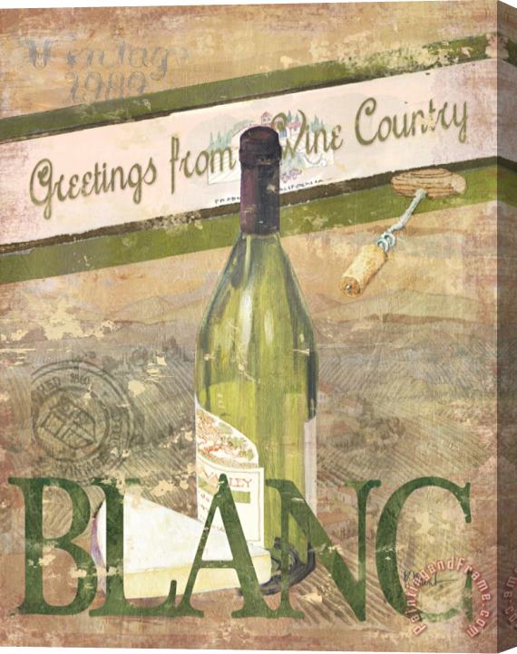 Paul Brent Chateau Chardonnay Stretched Canvas Painting / Canvas Art