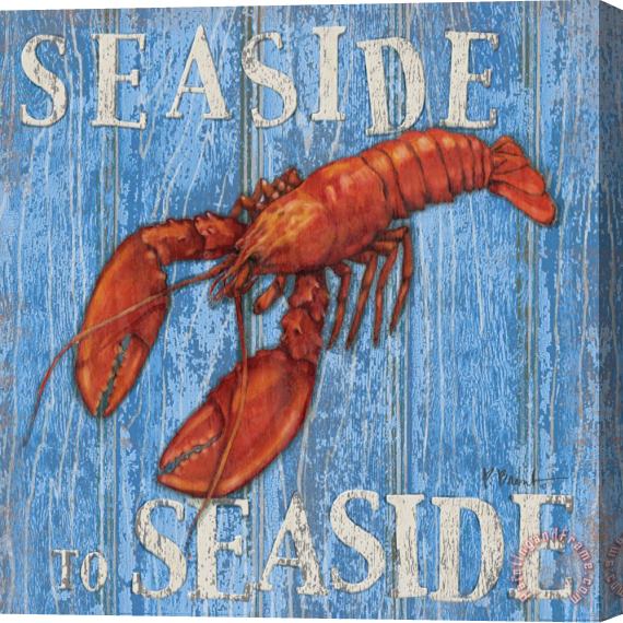 Paul Brent Coastal Usa Lobster Stretched Canvas Painting / Canvas Art