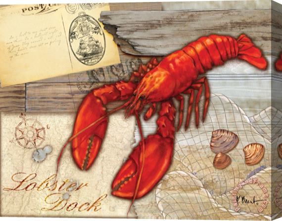 Paul Brent Fresh Catch Lobster Stretched Canvas Painting / Canvas Art