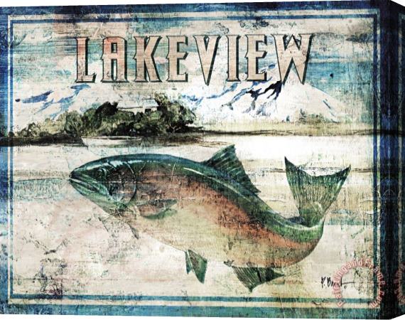 Paul Brent Lakeview Stretched Canvas Print / Canvas Art