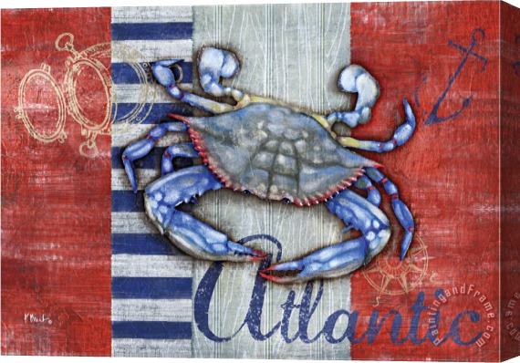 Paul Brent Maritime Crab Stretched Canvas Print / Canvas Art
