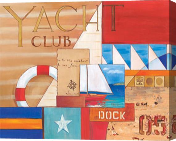 Paul Brent Portofino Collage I Stretched Canvas Painting / Canvas Art