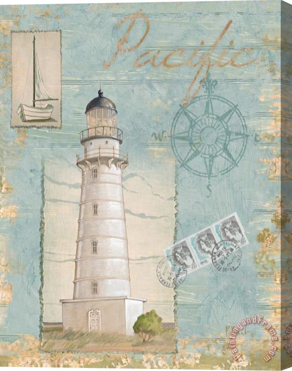 Paul Brent Seacoast Lighthouse II Stretched Canvas Painting / Canvas Art