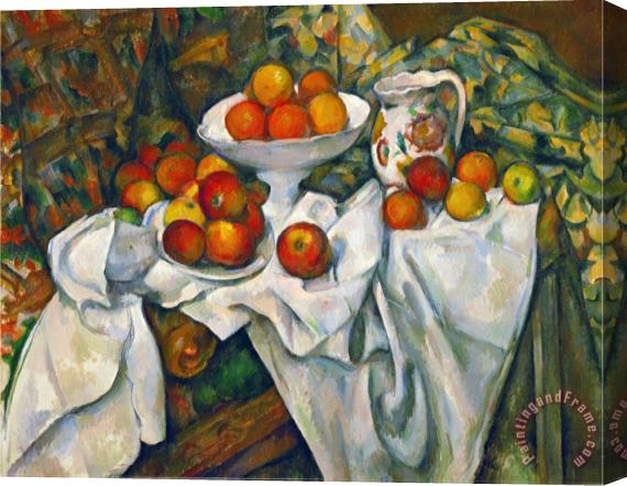 Paul Cezanne Apples And Oranges Stretched Canvas Painting / Canvas Art