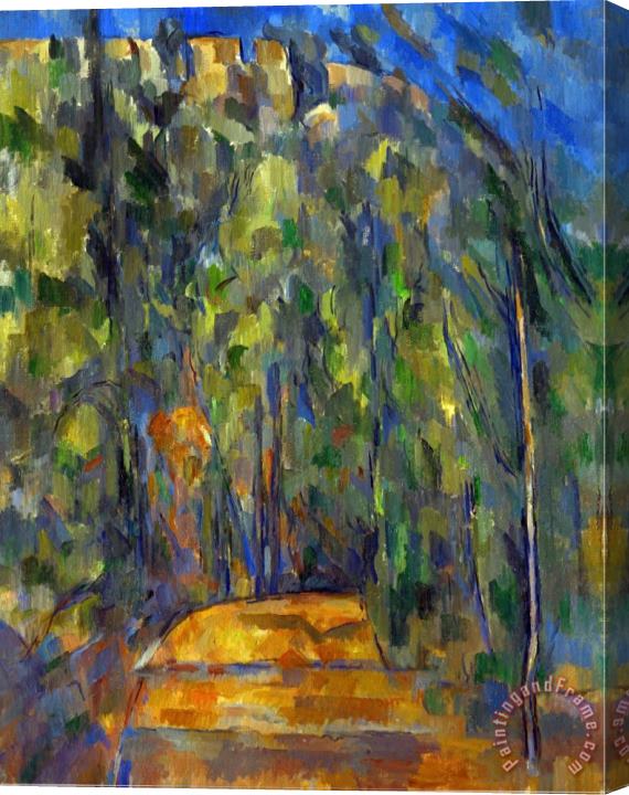 Paul Cezanne Bend in The Forest Road 1902 1906 Stretched Canvas Painting / Canvas Art