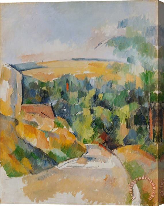 Paul Cezanne Bend of The Road 1900 06 Stretched Canvas Painting / Canvas Art
