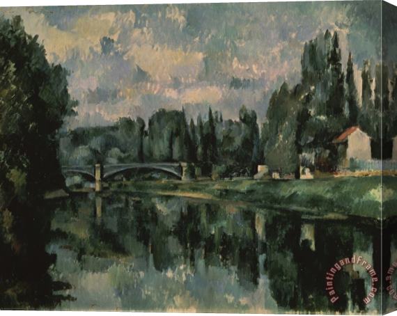 Paul Cezanne Bridge Over The Marne at Creteil Stretched Canvas Painting / Canvas Art