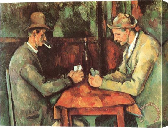 Paul Cezanne Card Players C 1890 Stretched Canvas Painting / Canvas Art
