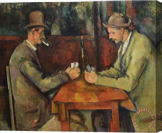 Paul Cezanne Card Players Stretched Canvas Print / Canvas Art