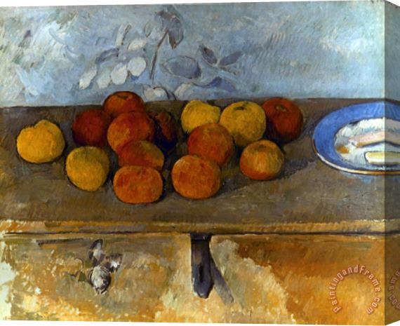 Paul Cezanne Cezanne Apples Biscuits Stretched Canvas Print / Canvas Art