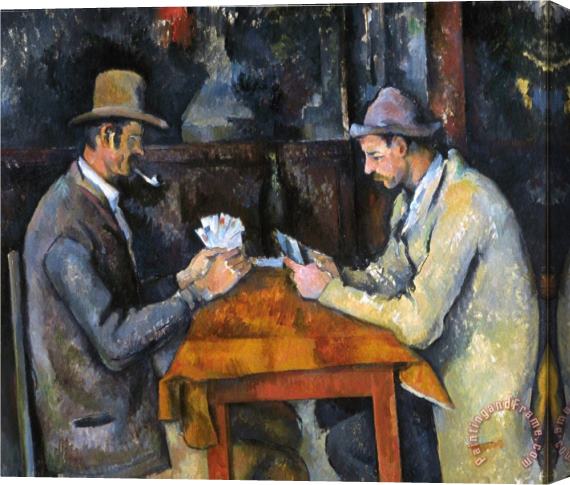 Paul Cezanne Cezanne Card Player C1892 Stretched Canvas Painting / Canvas Art