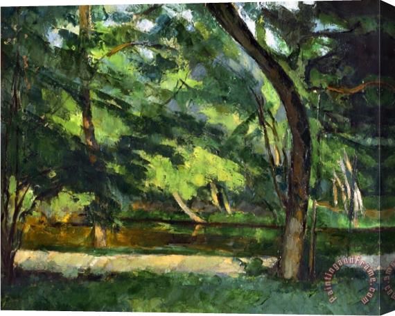 Paul Cezanne Cezanne Etang 1877 Stretched Canvas Painting / Canvas Art