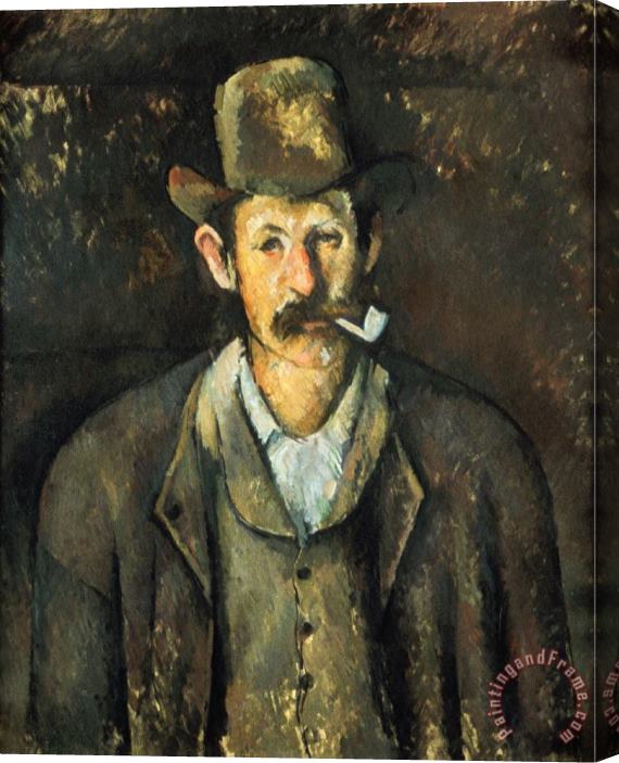 Paul Cezanne Cezanne Pipe Smoker C1892 Stretched Canvas Print / Canvas Art