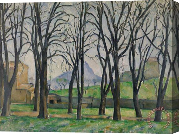 Paul Cezanne Chestnut Trees At Jas De Bouffan Stretched Canvas Print / Canvas Art