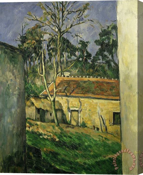 Paul Cezanne Cour De Ferme a Auvers Farmyard Auvers Sur Oise France 1879 80 Stretched Canvas Painting / Canvas Art