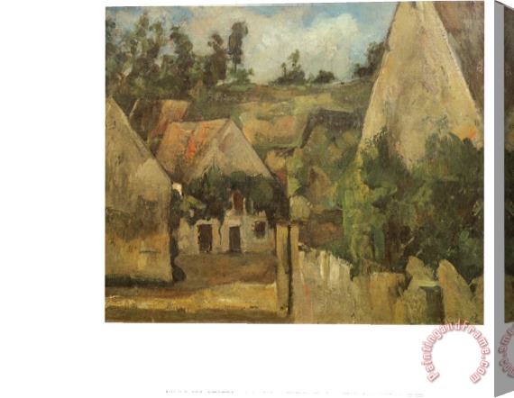 Paul Cezanne Crossroads at Auvers Stretched Canvas Painting / Canvas Art