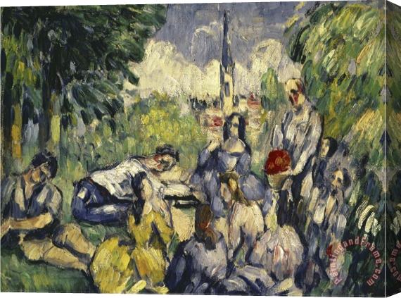 Paul Cezanne Dejeuner Sur L Herbe Stretched Canvas Print / Canvas Art