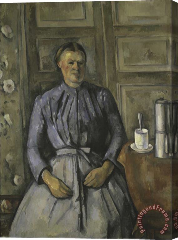 Paul Cezanne Femme a La Cafetiere Stretched Canvas Painting / Canvas Art