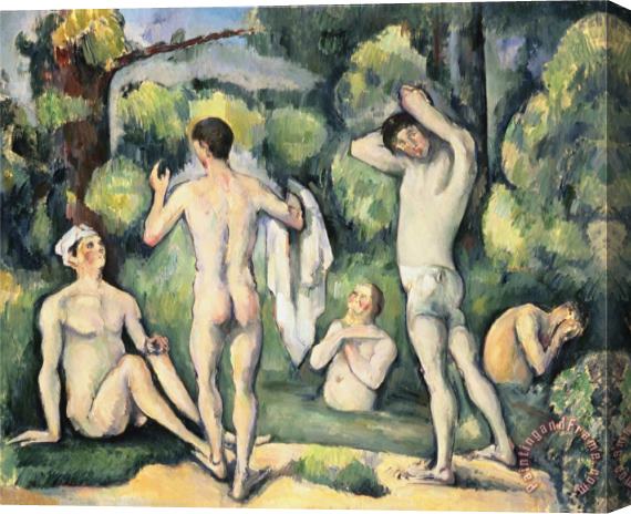 Paul Cezanne Five Bathers Stretched Canvas Painting / Canvas Art