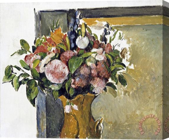 Paul Cezanne Flowers in a Vase Stretched Canvas Print / Canvas Art