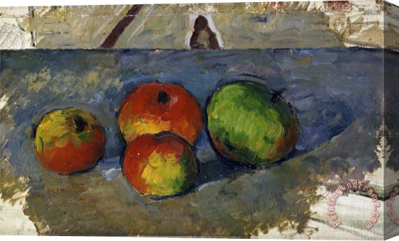 Paul Cezanne Four Apples Circa 1879 82 Stretched Canvas Painting / Canvas Art