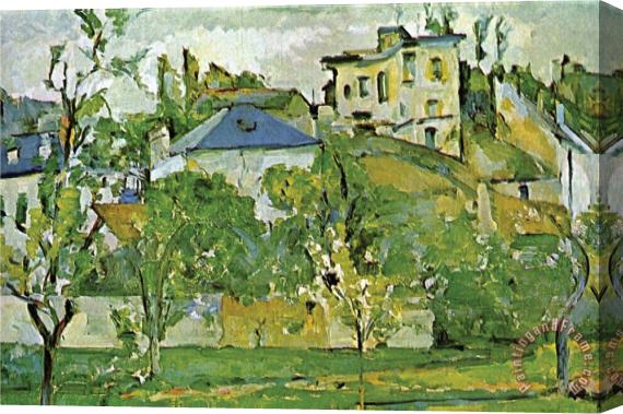 Paul Cezanne Fruit Garden in Pontoise Stretched Canvas Print / Canvas Art
