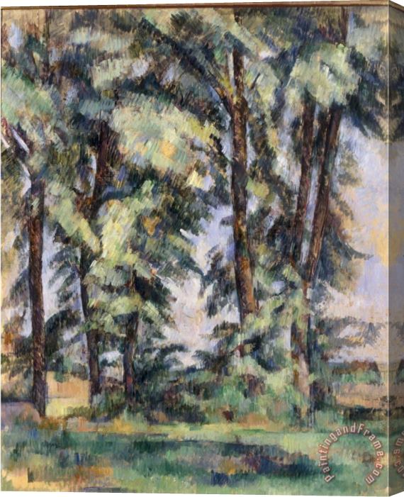 Paul Cezanne Grands Arbres Au Jas De Bouffan C 1890 Stretched Canvas Painting / Canvas Art