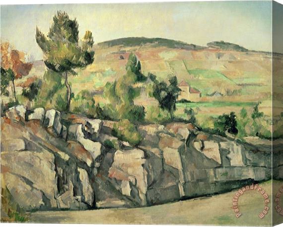 Paul Cezanne Hillside in Provence C 1886 90 Stretched Canvas Painting / Canvas Art