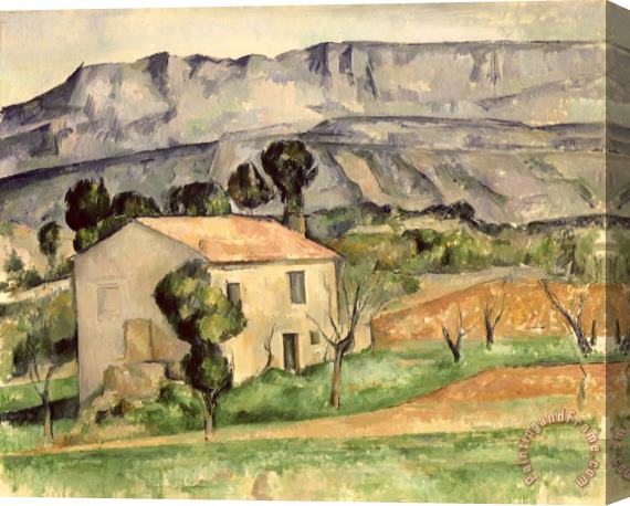 Paul Cezanne House in Provence Stretched Canvas Print / Canvas Art