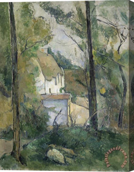 Paul Cezanne House in The Trees Auvers 1879 Stretched Canvas Print / Canvas Art