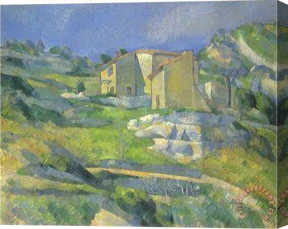 Paul Cezanne Houses in Provence 1880 Stretched Canvas Painting / Canvas Art