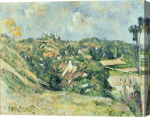 Paul Cezanne Houses of Valhermeil Seen in The Direction of Auvers Sur Oise 1882 Stretched Canvas Painting / Canvas Art