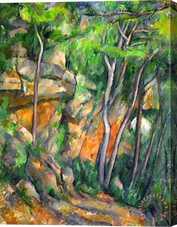 Paul Cezanne In The Park at Chateau Noir 1898 1900 Stretched Canvas Painting / Canvas Art