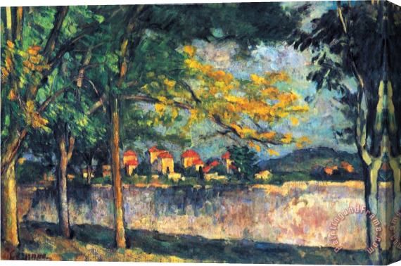 Paul Cezanne Into The Street Stretched Canvas Print / Canvas Art