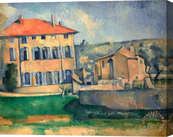 Paul Cezanne Jas De Bouffan Stretched Canvas Print / Canvas Art