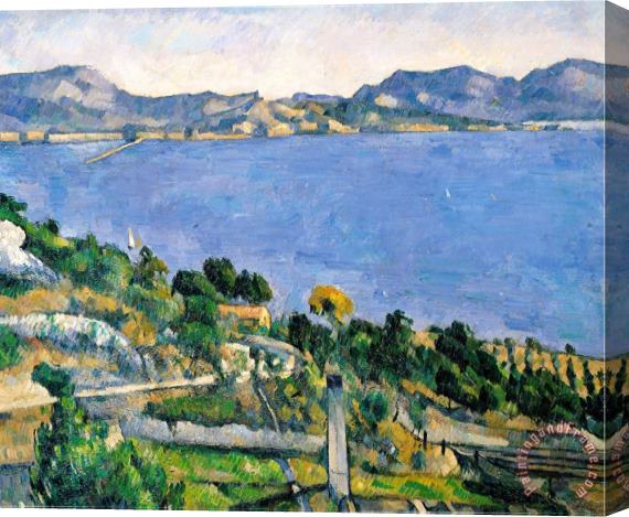 Paul Cezanne L Estaque View of The Bay of Marseilles Circa 1878 79 Stretched Canvas Painting / Canvas Art