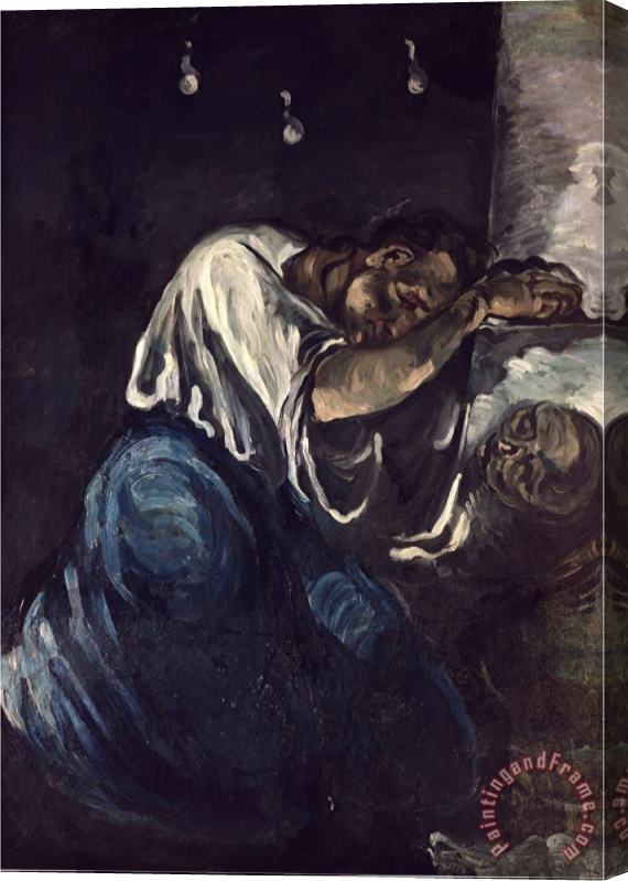 Paul Cezanne La Madeleine Or La Douleur Circa 1869 Stretched Canvas Print / Canvas Art