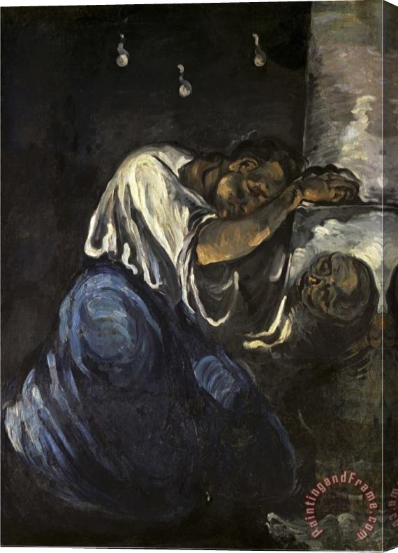 Paul Cezanne La Madeleine Ou La Douleur Stretched Canvas Painting / Canvas Art