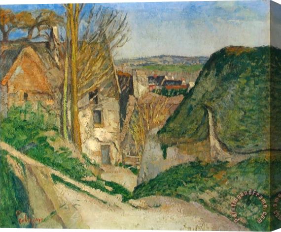 Paul Cezanne La Maison Du Pendu Stretched Canvas Print / Canvas Art