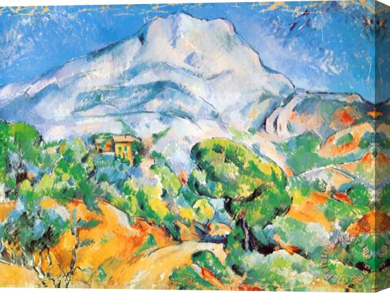 Paul Cezanne La Montagne St Victoire Stretched Canvas Painting / Canvas Art