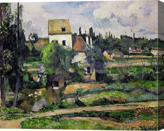 Paul Cezanne Landscape in Auvers Stretched Canvas Painting / Canvas Art