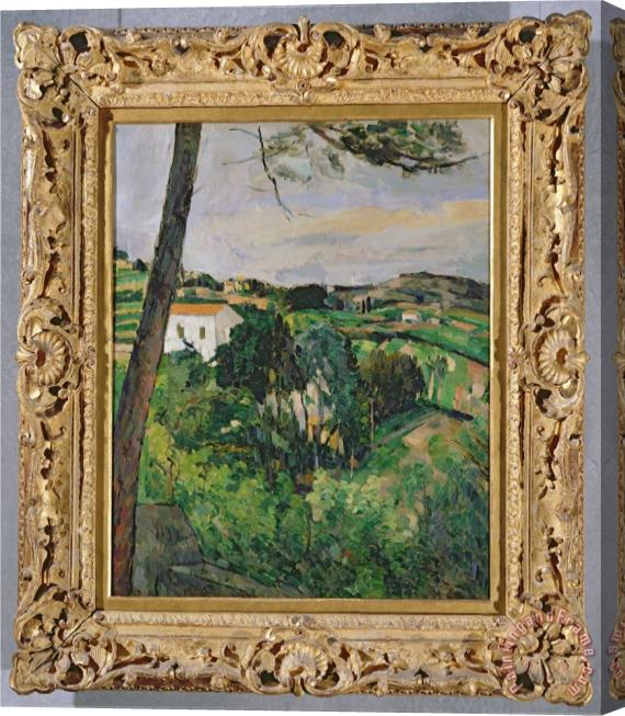 Paul Cezanne Landscape with Red Roof Or The Pine at The Estaque 1875 76 Stretched Canvas Print / Canvas Art