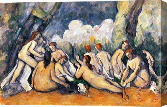 Paul Cezanne Large Bathers II 1900 1906 Stretched Canvas Painting / Canvas Art