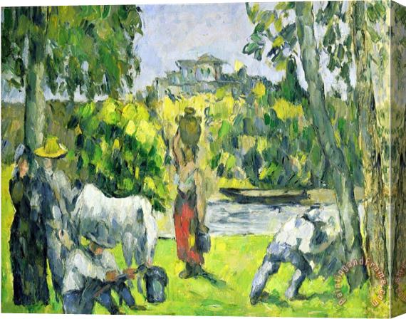 Paul Cezanne Life in The Fields Circa 1875 Stretched Canvas Print / Canvas Art