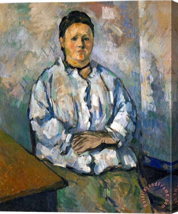 Paul Cezanne Madame Cezanne Seated 1893 94 Stretched Canvas Painting / Canvas Art