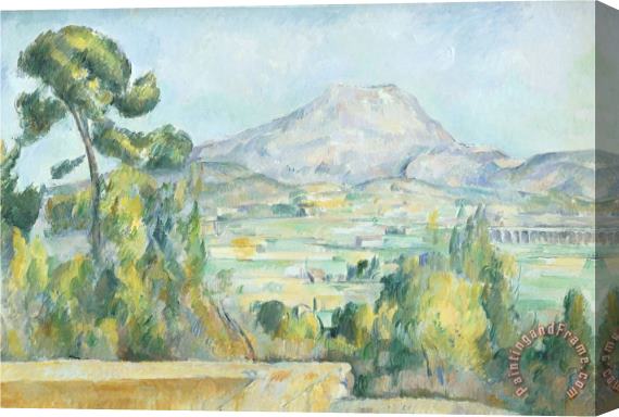 Paul Cezanne Montagne Saint Victoire 1890 Stretched Canvas Painting / Canvas Art