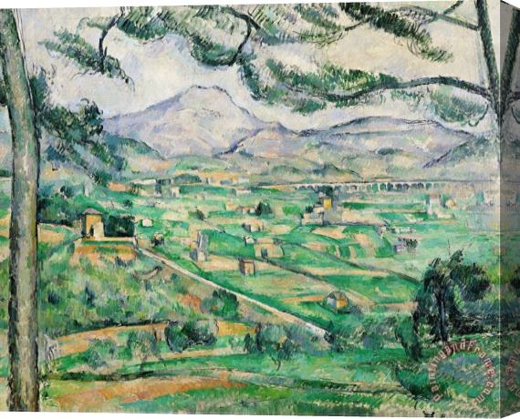 Paul Cezanne Montagne Sainte Victoire 1886 87 Stretched Canvas Painting / Canvas Art