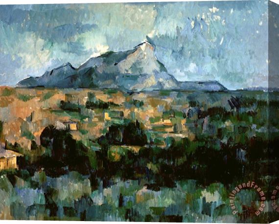 Paul Cezanne Montagne Sainte Victoire 1904 06 Oil on Canvas Stretched Canvas Painting / Canvas Art