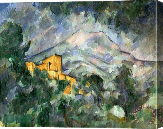 Paul Cezanne Montagne Sainte Victoire And The Black Chateau 1904 06 Stretched Canvas Painting / Canvas Art