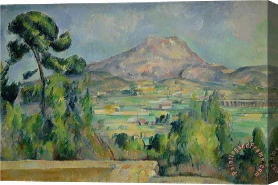 Paul Cezanne Montagne Sainte Victoire Circa 1887 90 Stretched Canvas Painting / Canvas Art